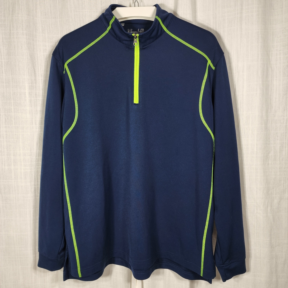 Under Armour Navy and Neon Green Top